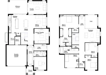 Double Story Home Plan