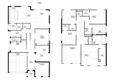 Double Story Home Plan