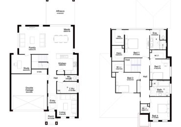 Double Story Home Plan