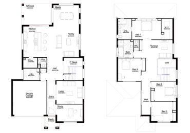 Double Story Home Plan