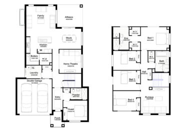 Double Story Home Plan