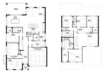 Double Story Home Plan