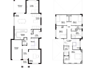 Double Story Home Plan