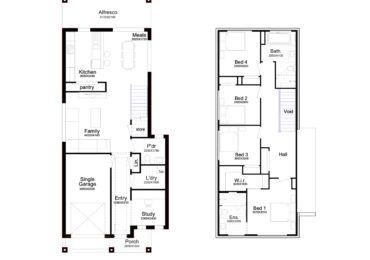 Double Story Home Plan