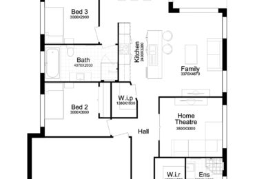 Single Story Home Plan