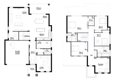 Double Story Home Plan