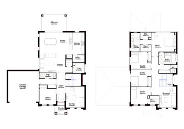 Double Story Home Plan