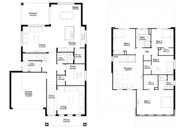 Double Story Home Plan