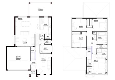 Double Story Home Plan