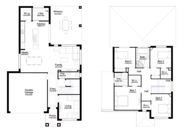 Double Story Home Plan